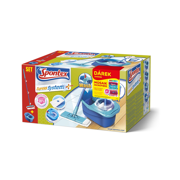 Spontex Express Systém Plus mop s příbalem mikroutěrek