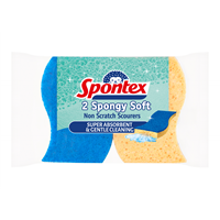 Spontex 2 Soft houbička na nádobí viskózní