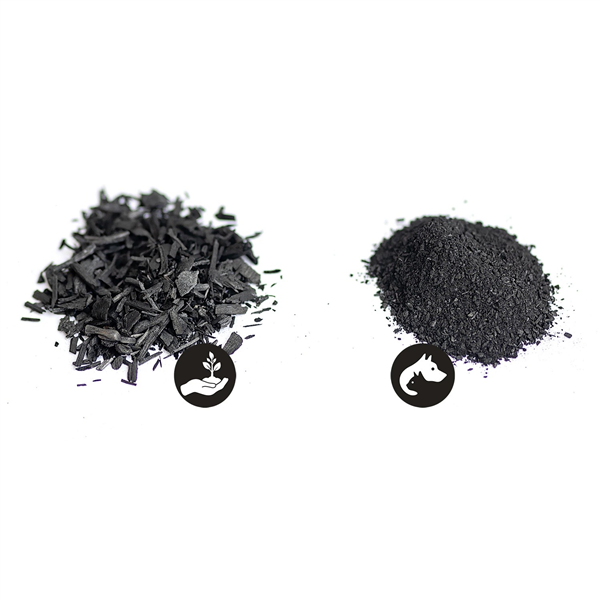 Biochar 100g - prášek, aktivní uhlí pro zvířata