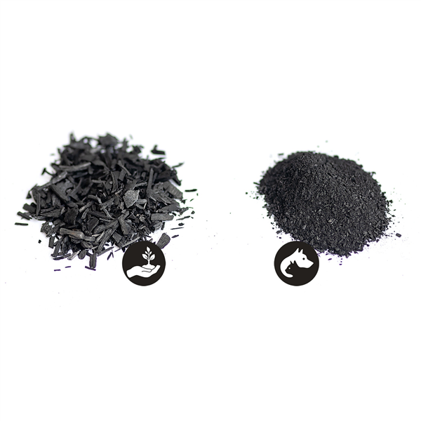 Biochar 1200g - prášek, aktivní uhlí pro zvířata