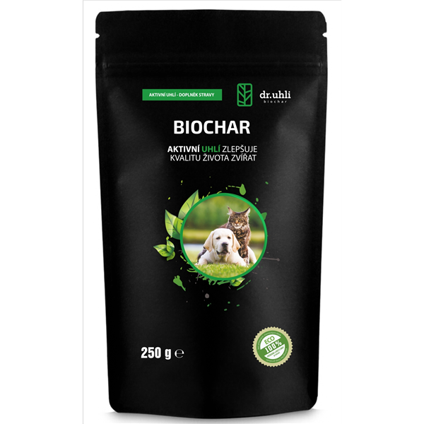 Biochar 250g - prášek, aktivní uhlí pro zvířata