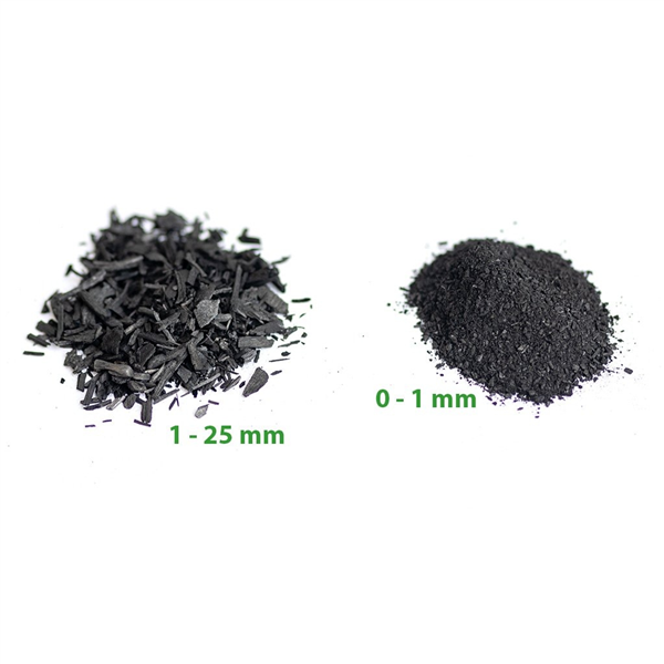 Biochar 11L/1600g - hrubé aktivní uhlí pro velká zvířata