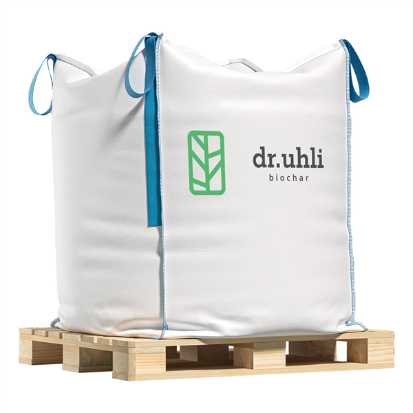 Biochar 1000 L, Big Bag, aktivní uhlí do půdy