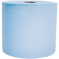 Průmyslová role modrá, 2 vrstvy, 2 role, celulóza, 200 m,výška 24 cm