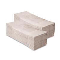 Ručníky skládané  5000 ks 23x23, 1vrstva, bílá 75% recykl