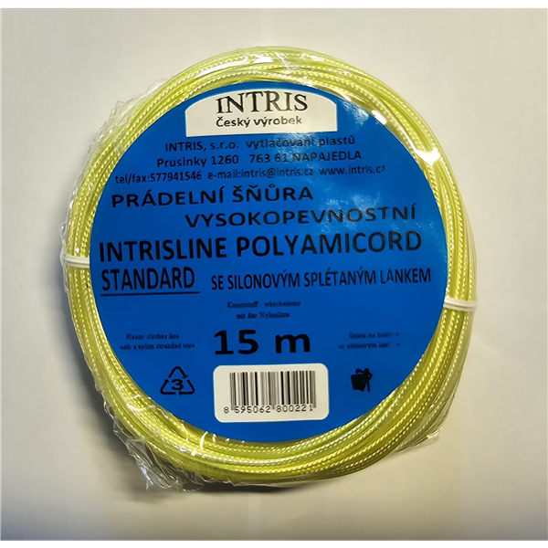 Šňůra na prádlo se silonovým lankem Intrisline standard 15m