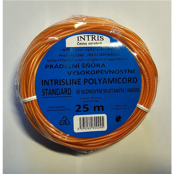 Šňůra na prádlo se silonovým lankem Intrisline standard 25m