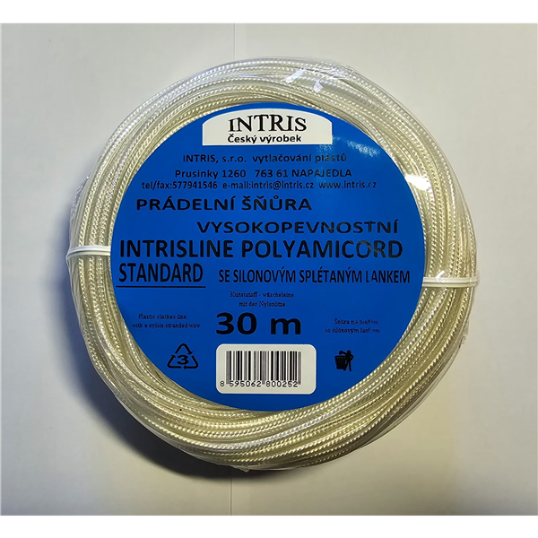 Šňůra na prádlo se silonovým lankem Intrisline standard 30m