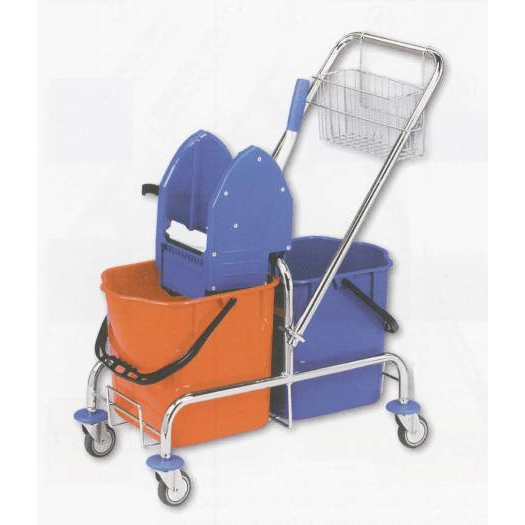 Úklidový vozík dvojkbelík 2x25L, bez košíku