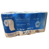 Toaletní papír Velvet COMFORT 15m, 2vr, celulóza (8rol/bal, 48rol/pack)