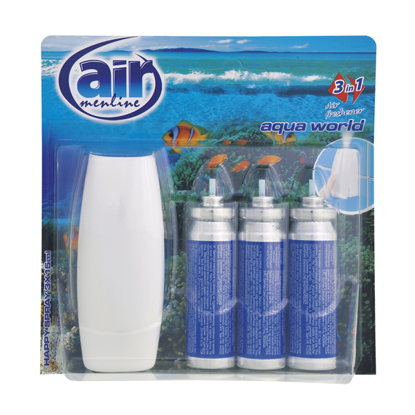 AIR menline happy spray osvěžovač refill 3x15ml Aqua