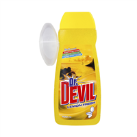Dr. DEVIL WC gel s košíčkem 400ml 3in1 Lemon fresh