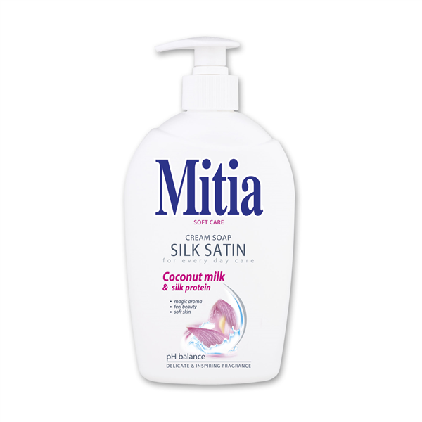 MITIA tekuté mýdlo s dávkovačem 500 ml Silk satin