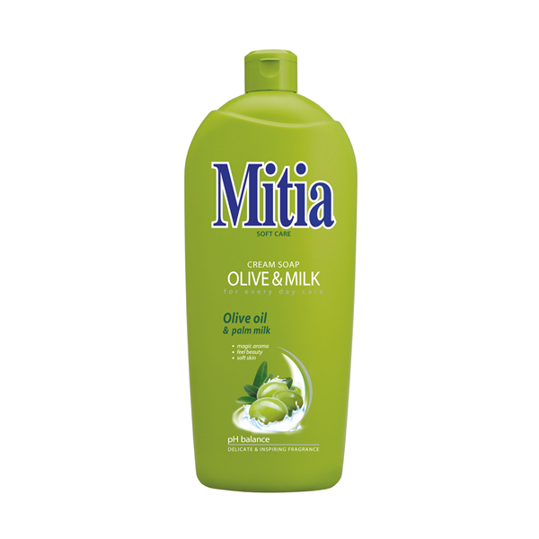 MITIA tekuté mýdlo refill 1000 ml Olive&Milk