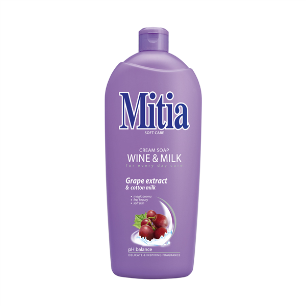 MITIA tekuté mýdlo refill 1000 ml Wine&Milk