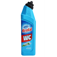 KRYSTAL WC kyselý na keramiku, modrý 750 ml