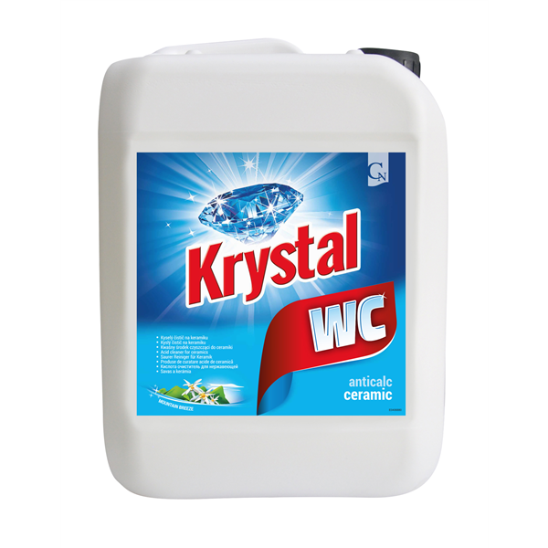 KRYSTAL WC kyselý na keramiku, modrý  5 L 