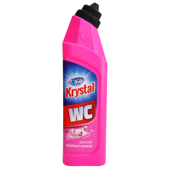 KRYSTAL WC na nerez a keramiku, růžový 750 ml 