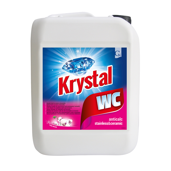 KRYSTAL WC na nerez a keramiku, růžový  5 L 