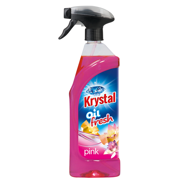 KRYSTAL olejový osvěžovač s rozprašovačem růžový 750 ml 