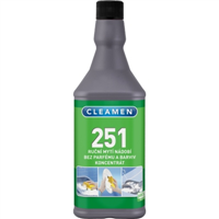 CLEAMEN 251 ruční mytí nádobí koncentrát, bez parfémů a barviv 1 L
