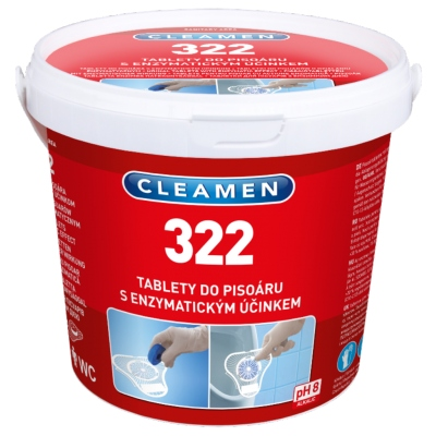 CLEAMEN 322 Tablety do pisoáru, 12 ks + sítko