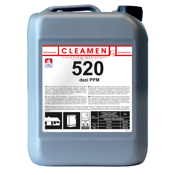 CLEAMEN 520 dezinfekce a mytí ploch 5 L 