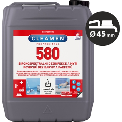 CLEAMEN 580 dezinfekce a mytí povrchů 5l