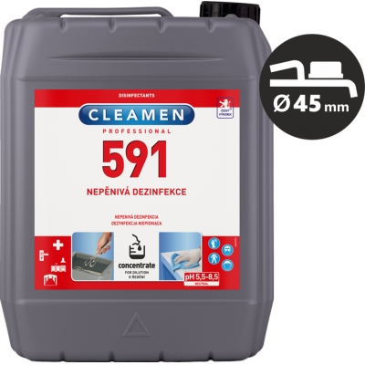 CLEAMEN 591 nepěnivá dezinfekce 5L