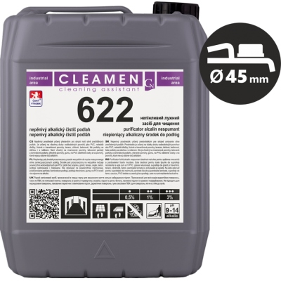 CLEAMEN 622 Nepěnivý alkalický čistič podlah 5 kg