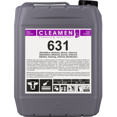 CLEAMEN 631 alkalický pěnivý a dezinfekční přípravek 5,5 kg