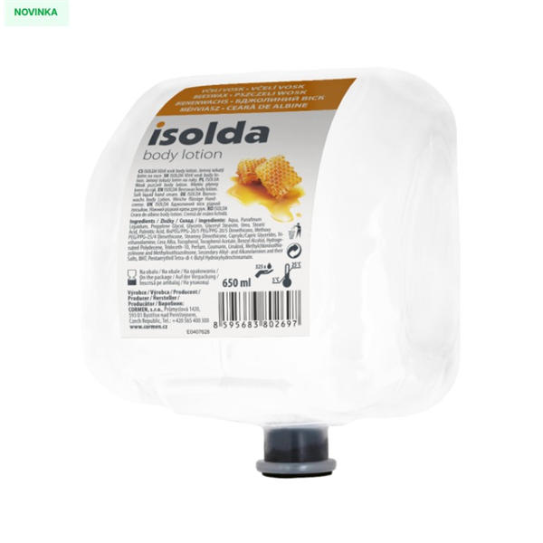 ISOLDA Včelí vosk body lotion 650 ml, TEAM (1bal = 6ks)