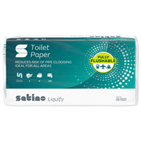 Toaletní papír Satino, 2 vrstvy, fully flushable / recycling 27,5 m (8ks/bal, 64ks/pack)