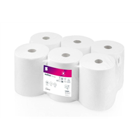 Ručník v roli "MAXI" 1.vr. celulóza, 300m střed.odvíjení, 1200 útrž. (6rol. v bal),  náplň do CF1