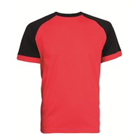 Tričko s krátkým rukávem OLIVER, červeno-černé, vel. M