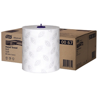 Tork Matic® papírové ručníky v roli jemné, Advanced, Celulóza  + recykl, Bílá, 2 vrstvy, 150m / 600 