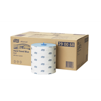 Tork Matic® papírové ručníky v roli modré, Advanced, Celulóza  + recykl, Modrá, 2 vrstvy, 150m / 600