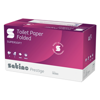 Toaletní papír Satino Prestige skládaný, 2 vrstvy, 9000 ks