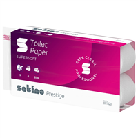 Toaletní papír Satino, 3 vrstvy, celulóza 30m (8ks/bal, 64ks/pack)